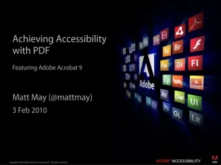 Achieving Accessibility with PDF