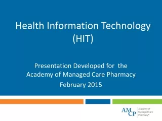 Health Information Technology (HIT)