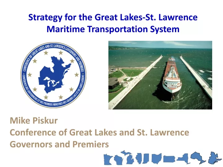 strategy for the great lakes st lawrence maritime transportation system