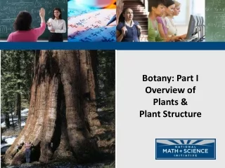 Botany: Part I Overview of Plants &amp;  Plant Structure