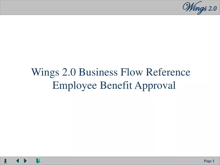 wings 2 0 business flow reference employee benefit approval