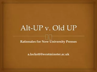 Alt-UP v. Old UP