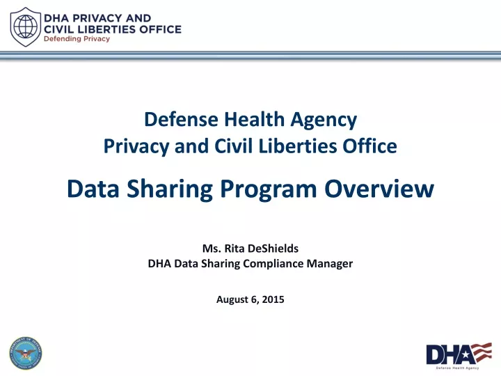 defense health agency privacy and civil liberties