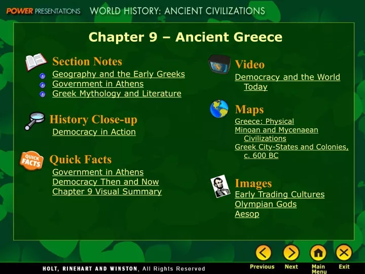 chapter 9 ancient greece
