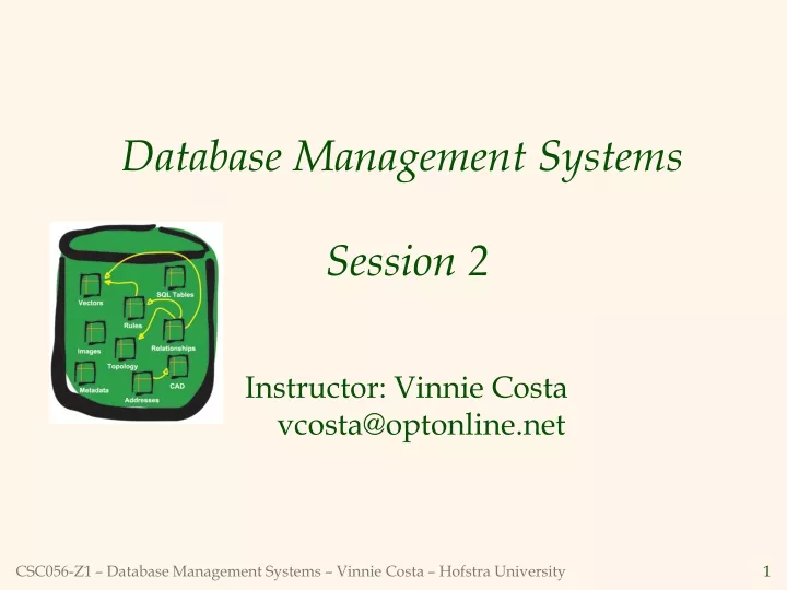 database management systems session 2