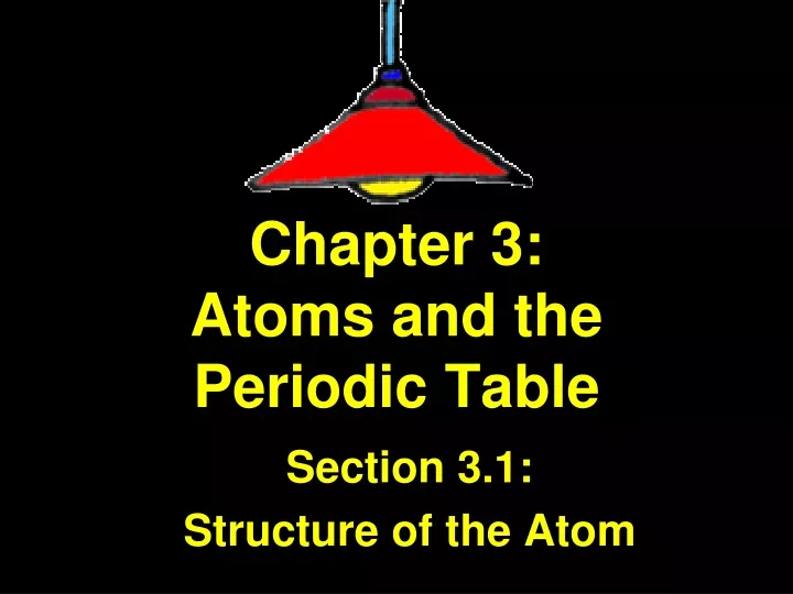 chapter 3 atoms and the periodic table