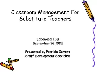 Classroom Management For Substitute Teachers