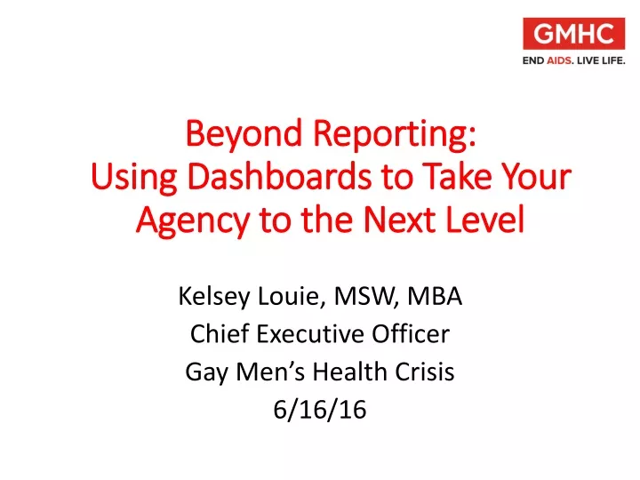 beyond reporting using dashboards to take your agency to the next level