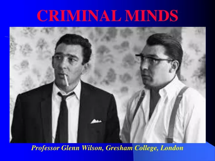professor glenn wilson gresham college london