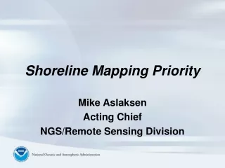 Shoreline Mapping Priority