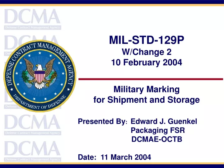 mil std 129p w change 2 10 february 2004 military