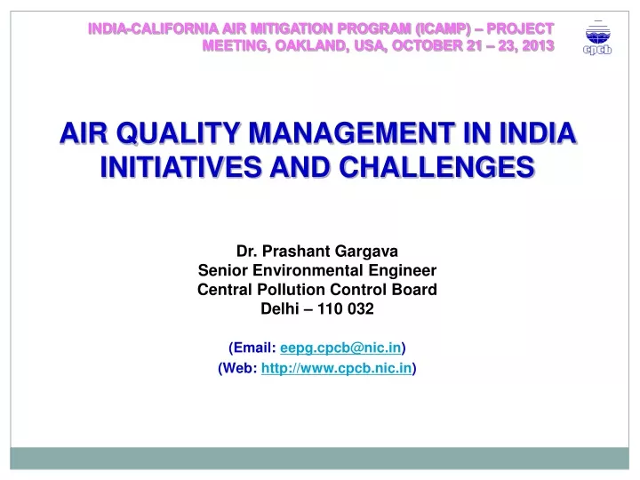 india california air mitigation program icamp