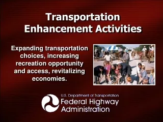 Transportation Enhancement Activities