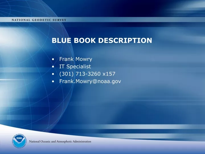 blue book description