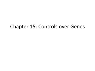Chapter 15: Controls over Genes
