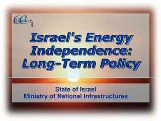 Israel's Energy Independence: Long-Term Policy