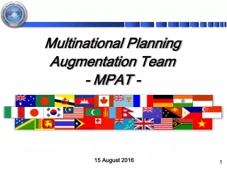 Multinational Planning Augmentation Team - MPAT -