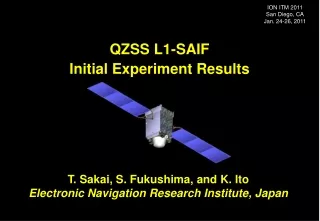 T. Sakai, S. Fukushima, and K. Ito Electronic Navigation Research Institute, Japan