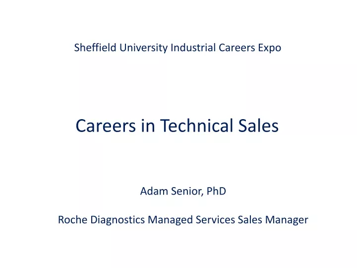 sheffield university industrial careers expo