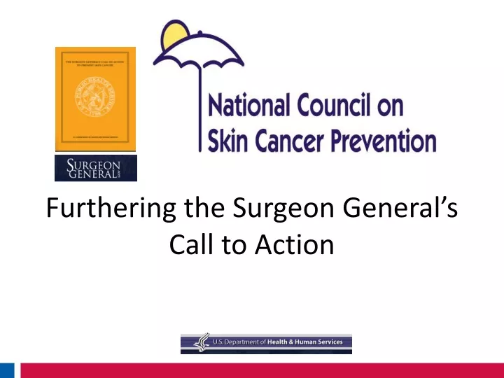 furthering the surgeon general s call to action