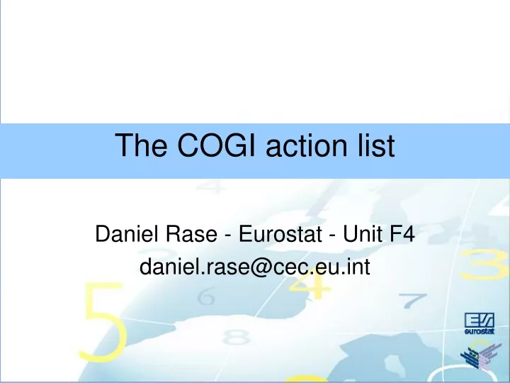 the cogi action list