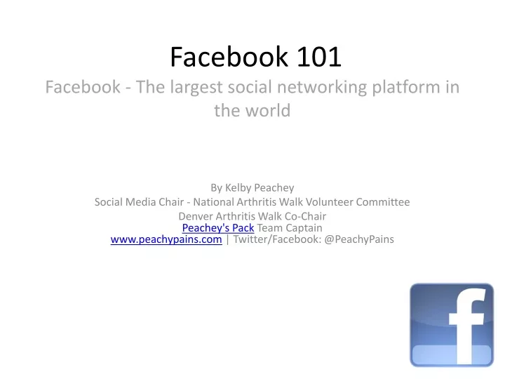 facebook 101 facebook the largest social networking platform in the world