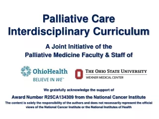 Palliative Care Interdisciplinary Curriculum