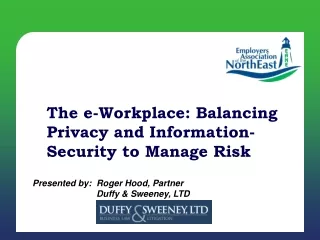 The e-Workplace: Balancing Privacy and Information-Security to Manage Risk