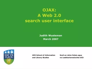OJAX:  A Web 2.0  search user interface