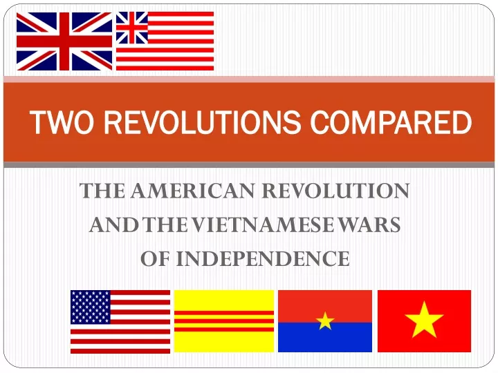 two revolutions compared