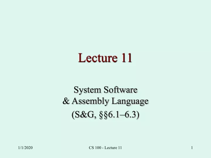 lecture 11