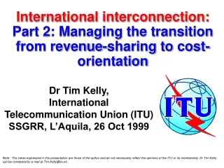 International interconnection: