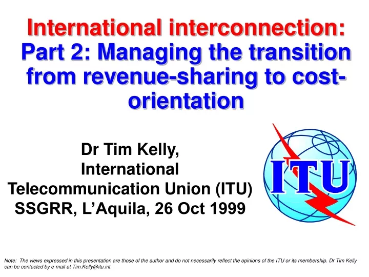 international interconnection part 2 managing