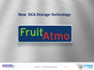 New  DCA-Storage-Technology
