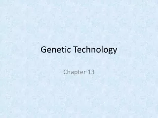 Genetic Technology