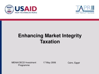 Enhancing Market Integrity  Taxation