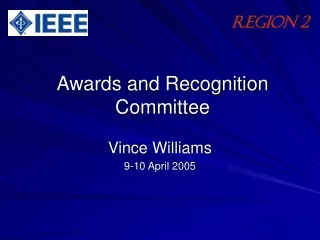 Awards and Recognition Committee