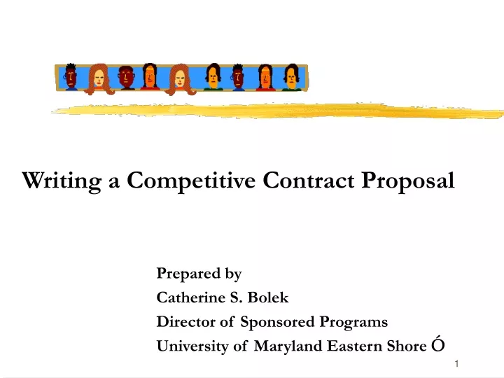 writing a competitive contract proposal