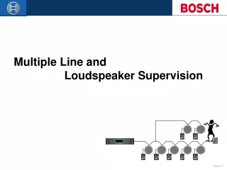 Multiple Line and                  Loudspeaker Supervision