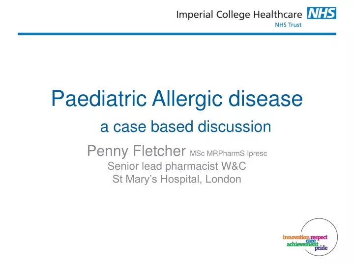 paediatric allergic disease a case based discussion