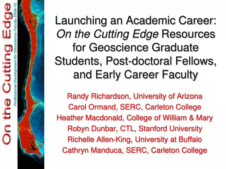 launching an academic career on the cutting edge