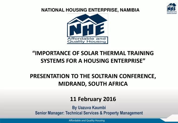 national housing enterprise namibia