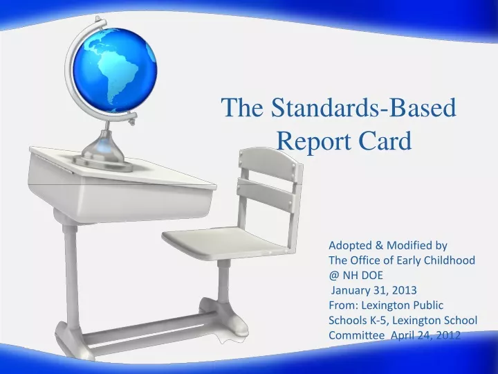 the standards based report card