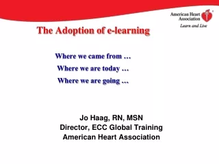 The Adoption of e-learning