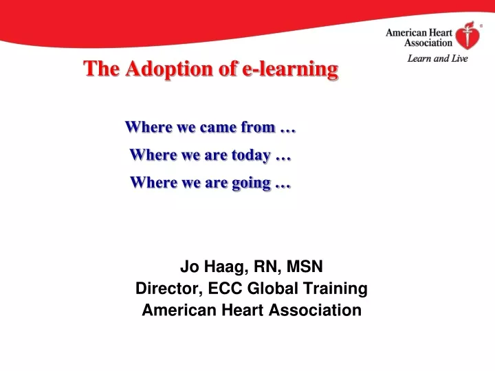 the adoption of e learning