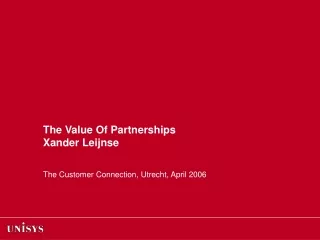 The Value Of Partnerships Xander Leijnse