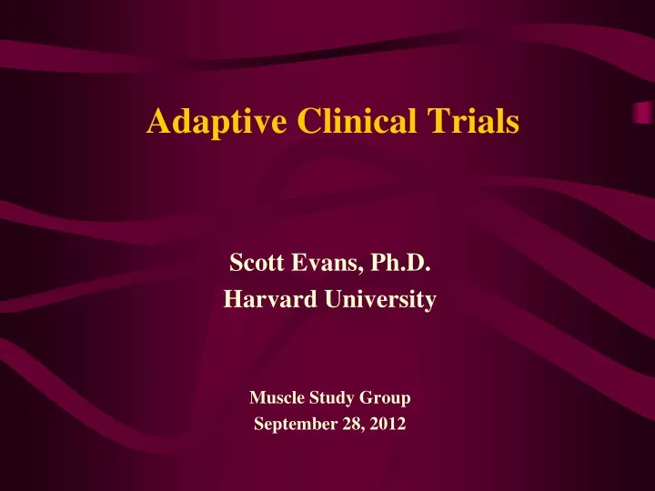 adaptive clinical trials