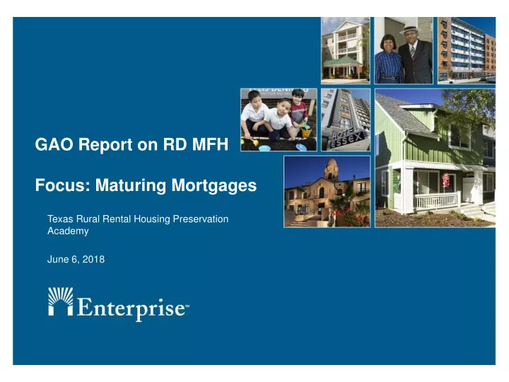 gao report on rd mfh focus maturing mortgages