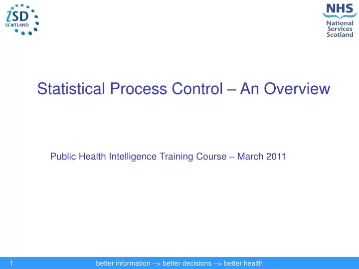 statistical process control an overview