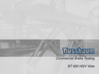 Commercial Brake Testing  BT 650 HGV Visio